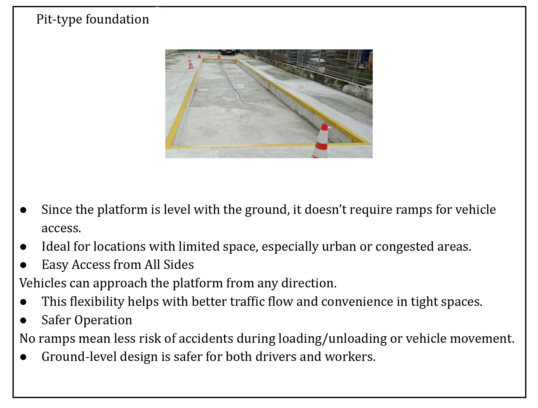 Pit-type foundation